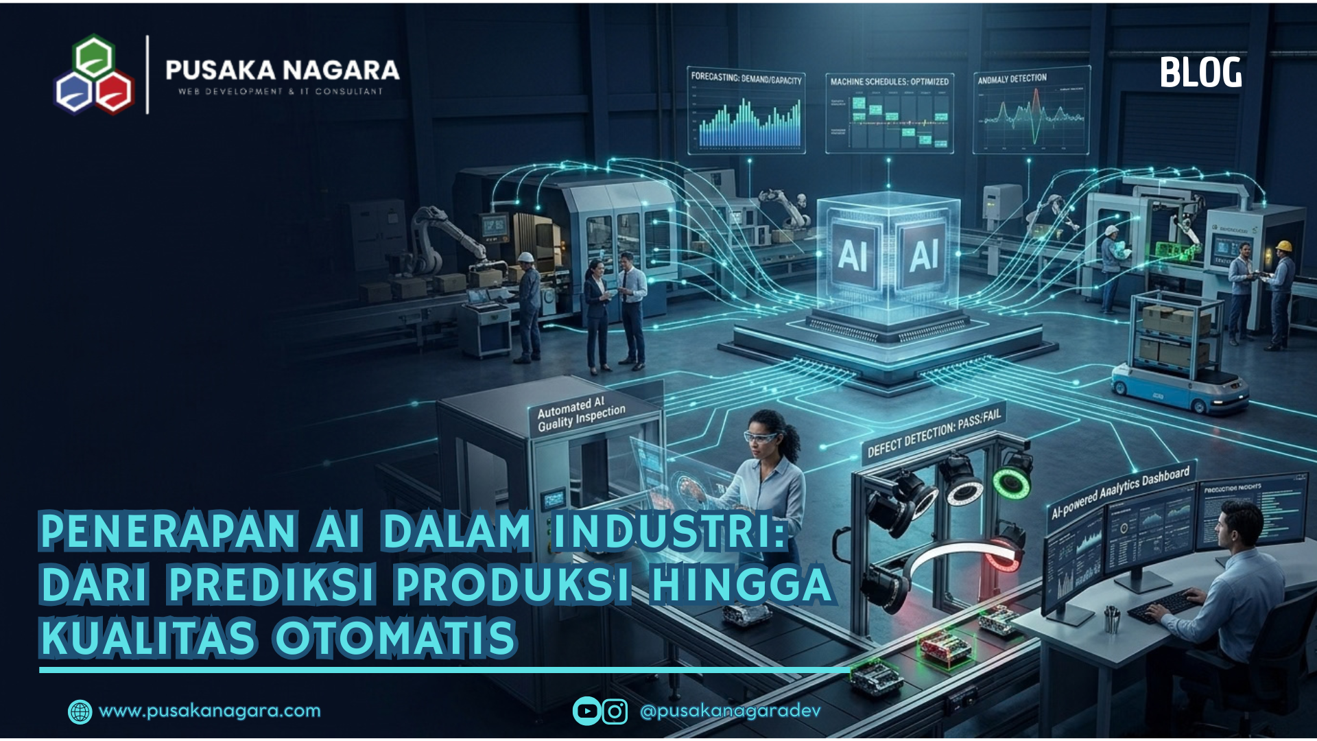Penerapan AI dalam Industri: Dari Prediksi Produksi hingga Kualitas Otomatis - PUSAKA NAGARA