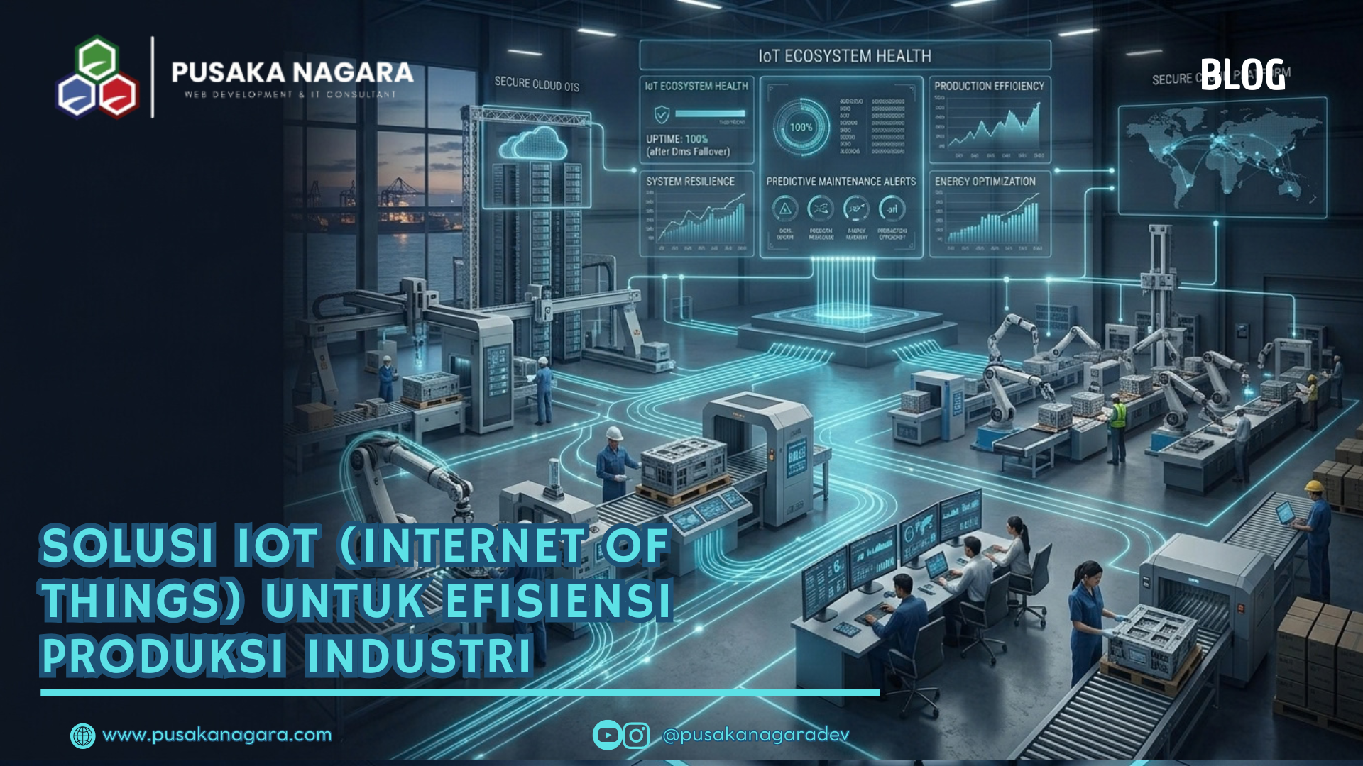 Solusi IoT (Internet of Things) untuk Efisiensi Produksi Industri ( Selesai ) - PUSAKA NAGARA